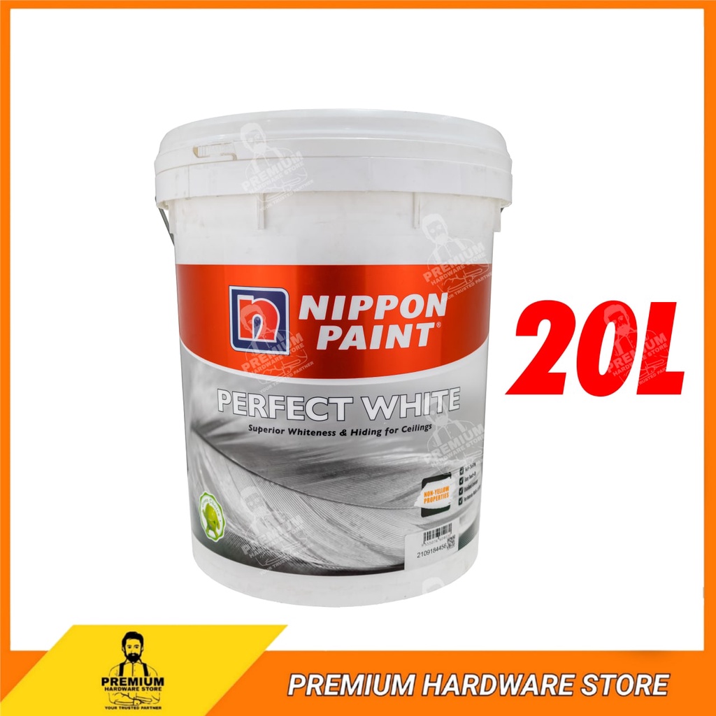 NIPPON PAINT Perfect White 20 Liter Interior Matt Finishing Ceiling