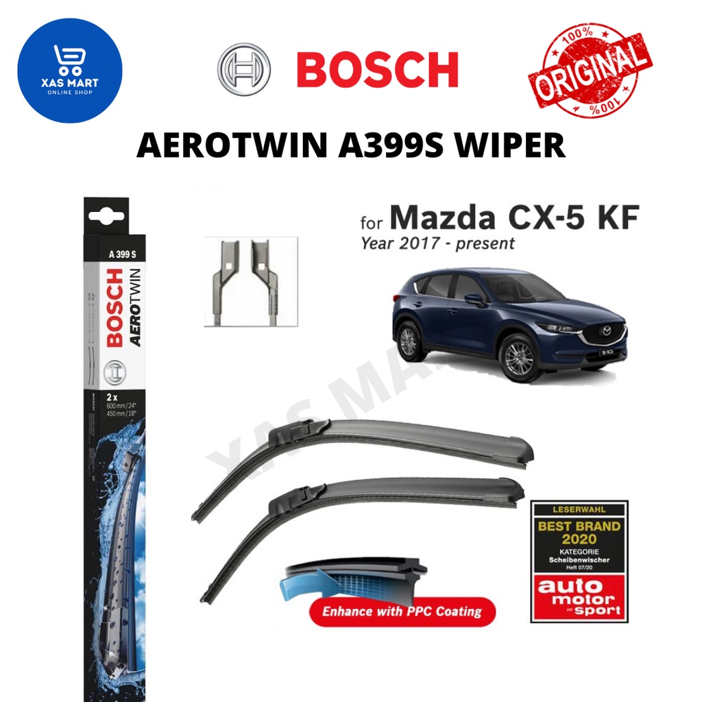 Genuine Bosch Aerotwin A399S Wiper Set for Mazda CX5 (KF) / CX5 (KF
