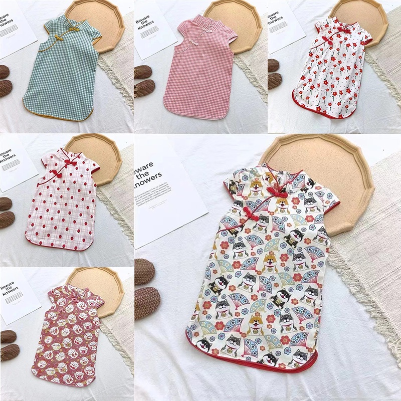 Flowerets - Cheongsam Style Baby Onesies for Girls