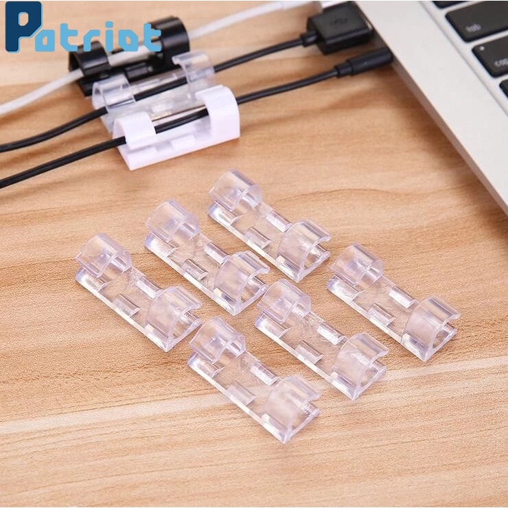 [ 16/20Pcs Self-Adhesive Cable Clips ] [ USB Wire Cable Retainer Clamp ...