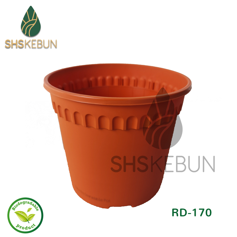 Baba Biodegradable Flower Pot Plastic Flower Pot Pasu Bunga BI-RD-170 ...