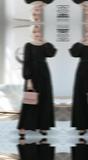 Newest Women's GAMIS Dress 2024 Teenage Girls Syari Moscrepe Modern Eid ...