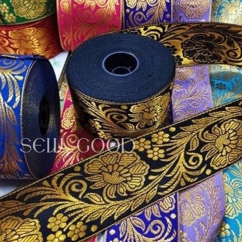 (16m/roll) 2” Songket Ribbon/ Reben Songket / Jubah Konvo Songkok Convo ...