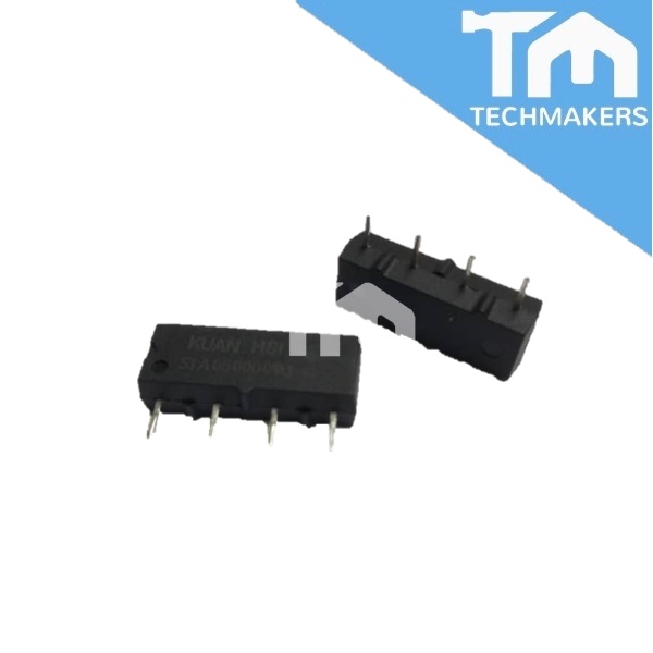 5V 4-Pin S1A050000 Reed Relay High Speed Switch for Tester Card (Pin 5V, GND, COM, NO) TechMakers