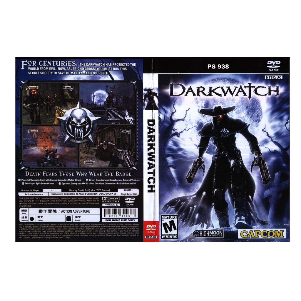 PS2 GAME COLLECTION DARKWATCH (CD VERSION) | Shopee Malaysia