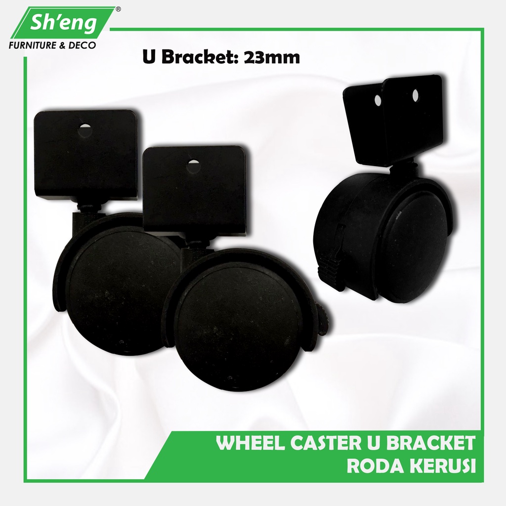(4pcs）HEAVY DUTY 40MM/50MM FLEXIBLE WHEEL CASTERS ROLLER WITH U BRACKET
