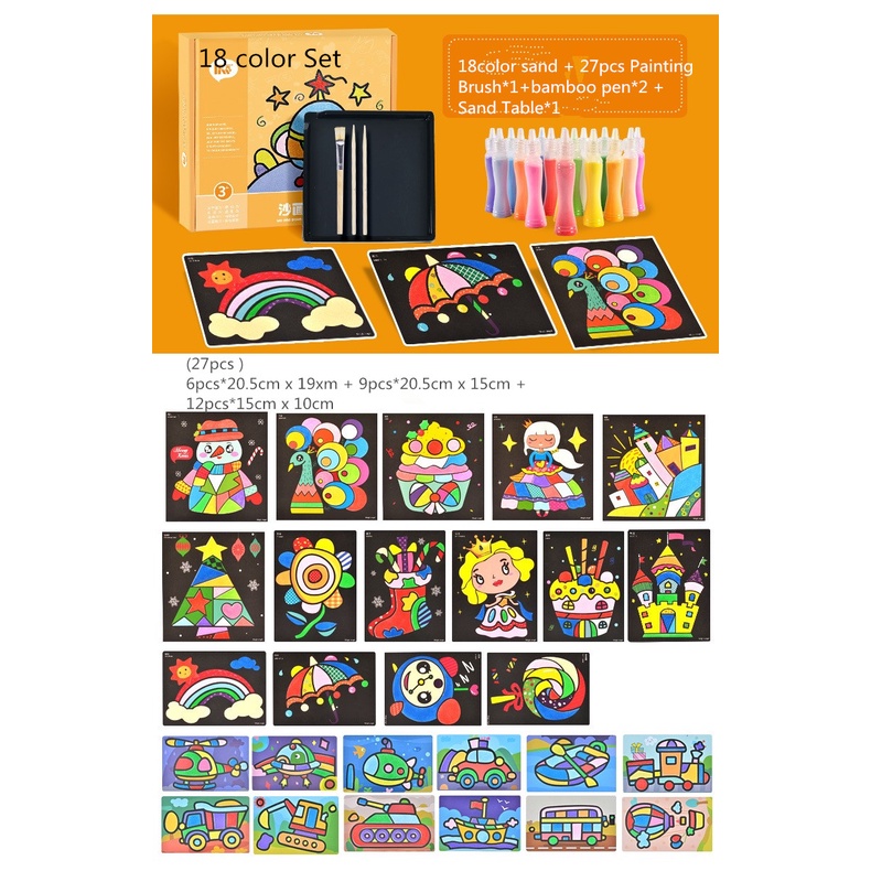 20Pcs/10Pcs Magic Scratch Art Doodle Pad Sand Painting Cards Early  Educational Learning Creative Drawing Toys for Children