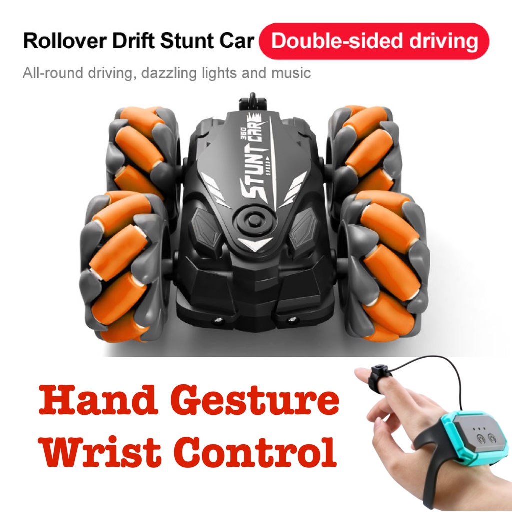 2.4G RC Drift Stunt 360° Rotating Remote Control Hand Gesture Car With