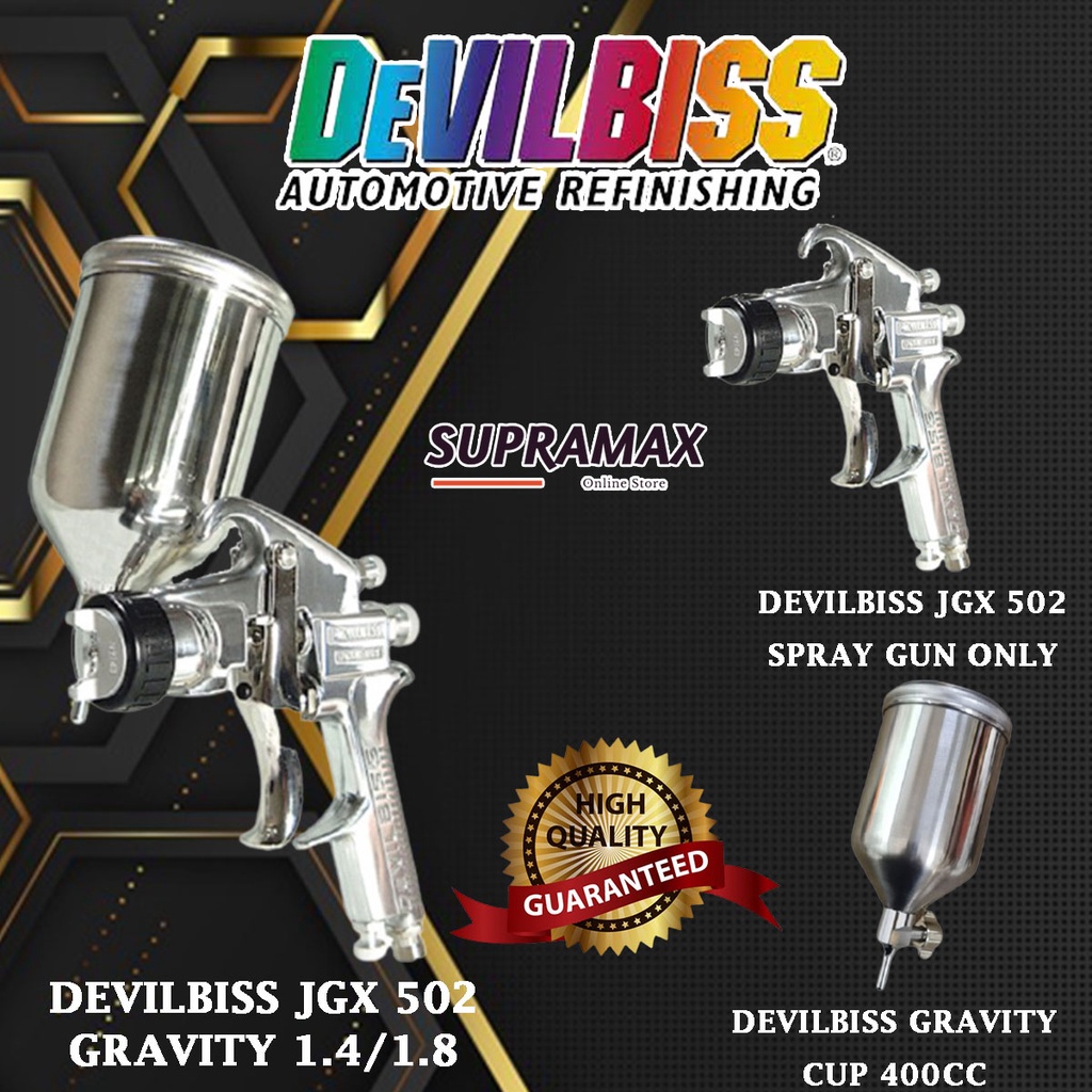 Devilbiss Japan High Atomizing Paint Gravity Feed Spray Gun JGX-502-143 ...