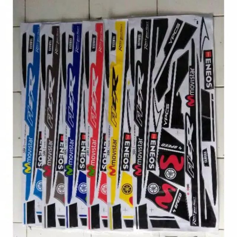 Striping polet body motorbike yamaha fiz R F1Z R movistar sticker fizr ...