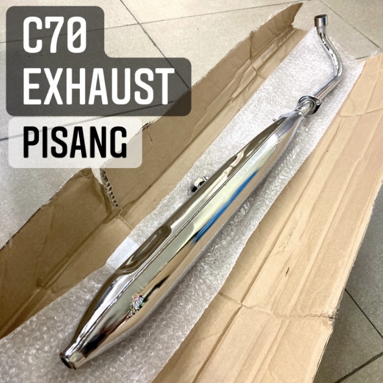 HONDA C70 EXHAUST - 2KG (GCM) /// LAMPU BULAT C70 C70Z EXHAUST PISANG ...