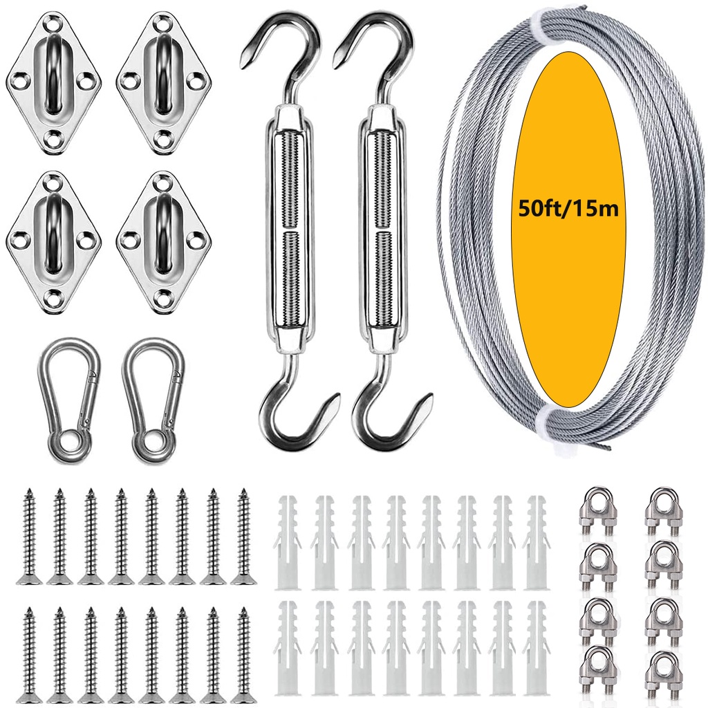Sun Shade Hardware Kit for Rectangle and Square Sun Shade Sails