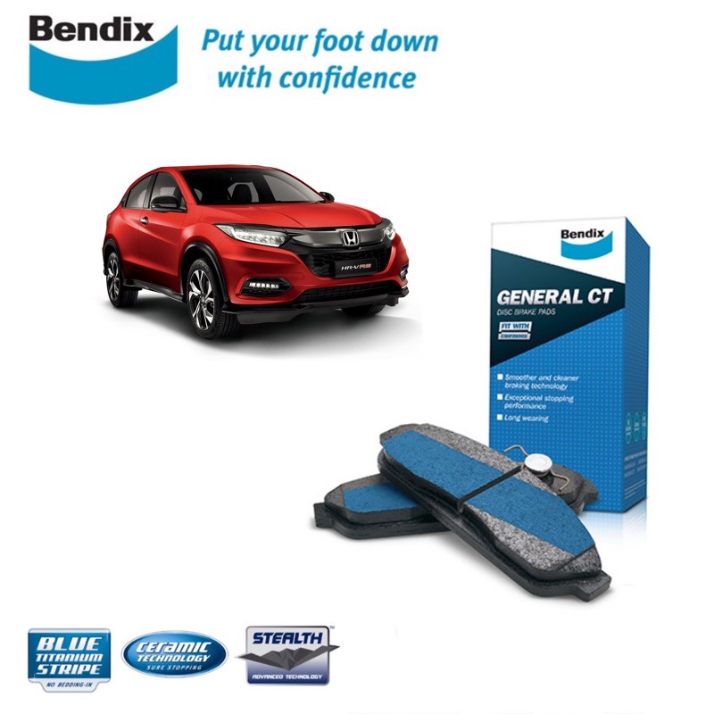 Original Bendix DB2355GCT Rear Brake Pad Honda HRV HRV / BRV BRV