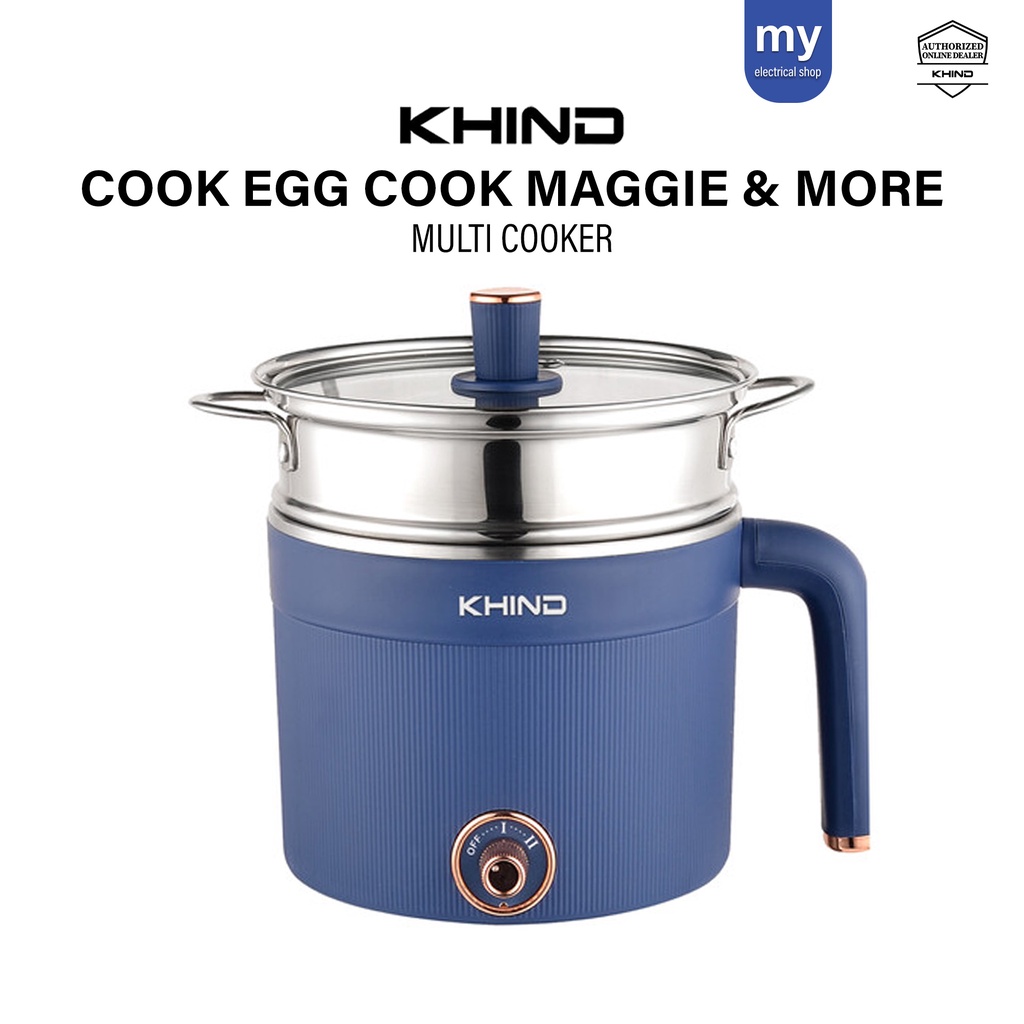 Khind Multi Cooker MC121 Stainless Steel Steamer Hotpot Steam Soup