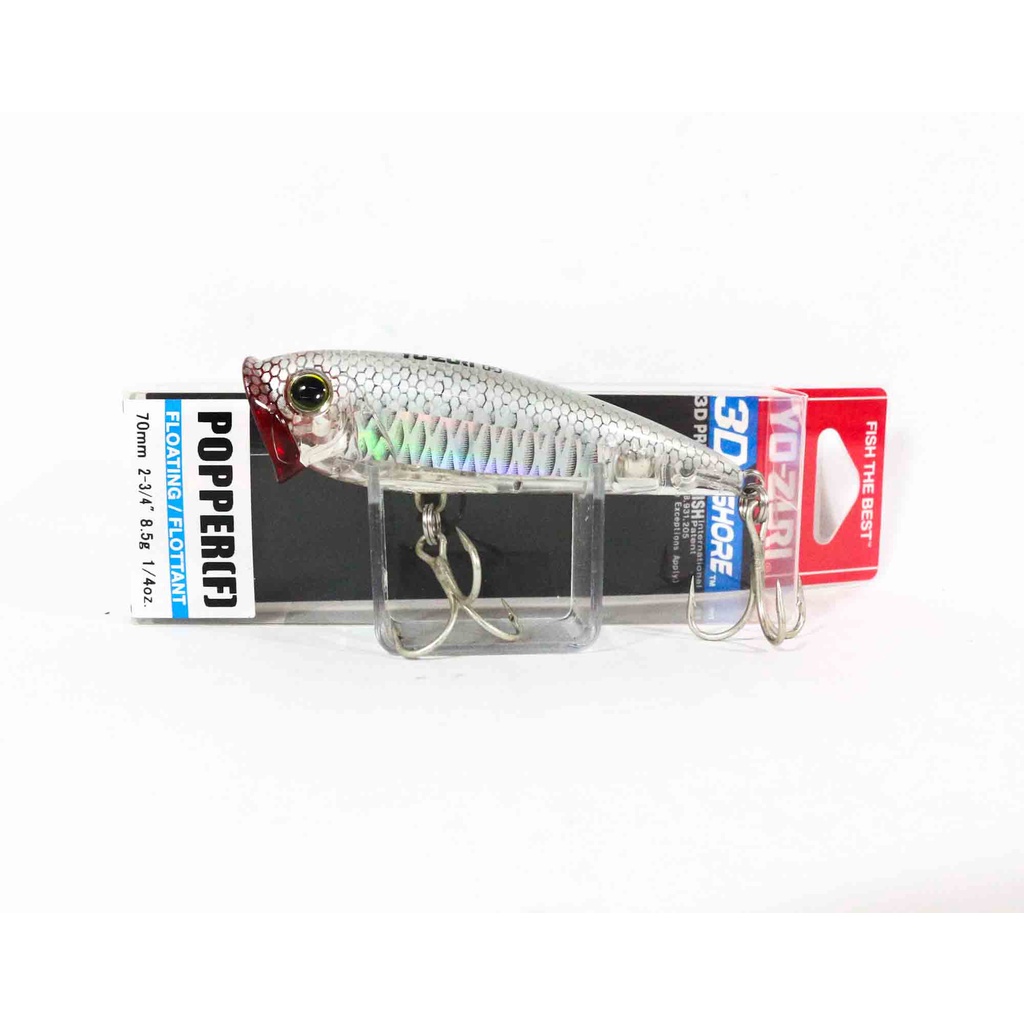 Leurre Yo Zuri Duel 3D Inshore Popper 70 - Flottant - R1210-HGM (7227) - Neuf