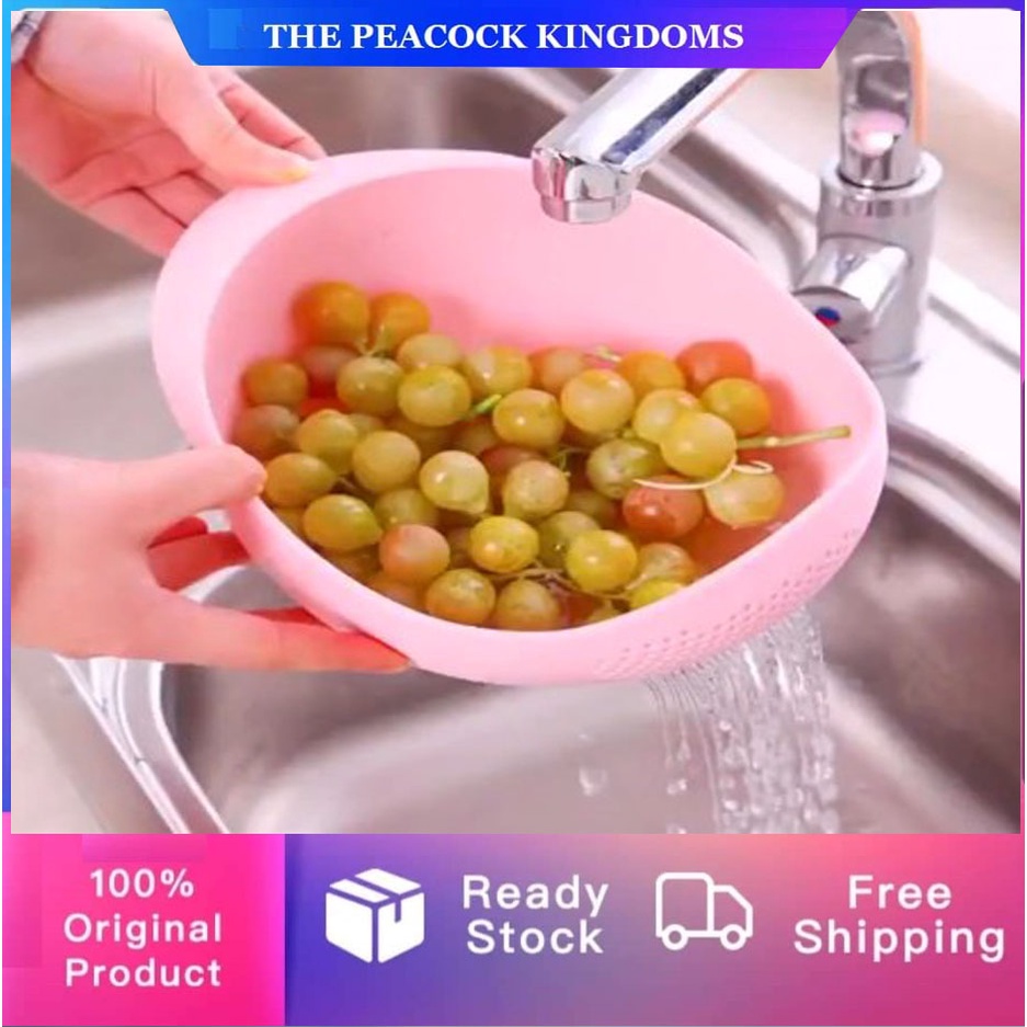 Plastic Rice Wash Colander Strainer Sieve Kitchen Tools Fruits ...