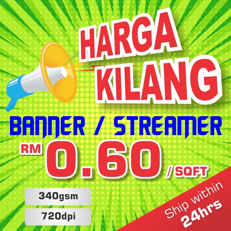 Banner streamer bunting sepanduk harga kilang murah direct factory ...