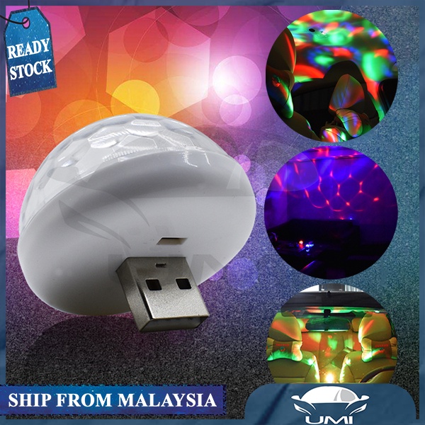 1 Pc Atmosphere Lights USB LED Disco Stage Light Party Club Magic Lamp Ball Club Disco Voice