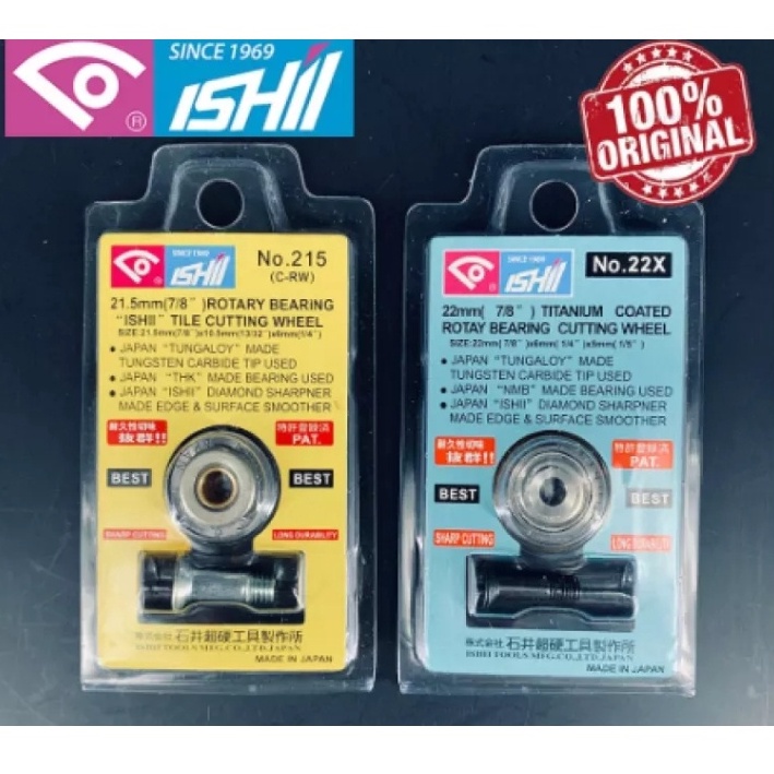 ISHII JAPAN ORIGINAL TILE CUTTER BLADE TITANIUM COATED ROTARY BEARING