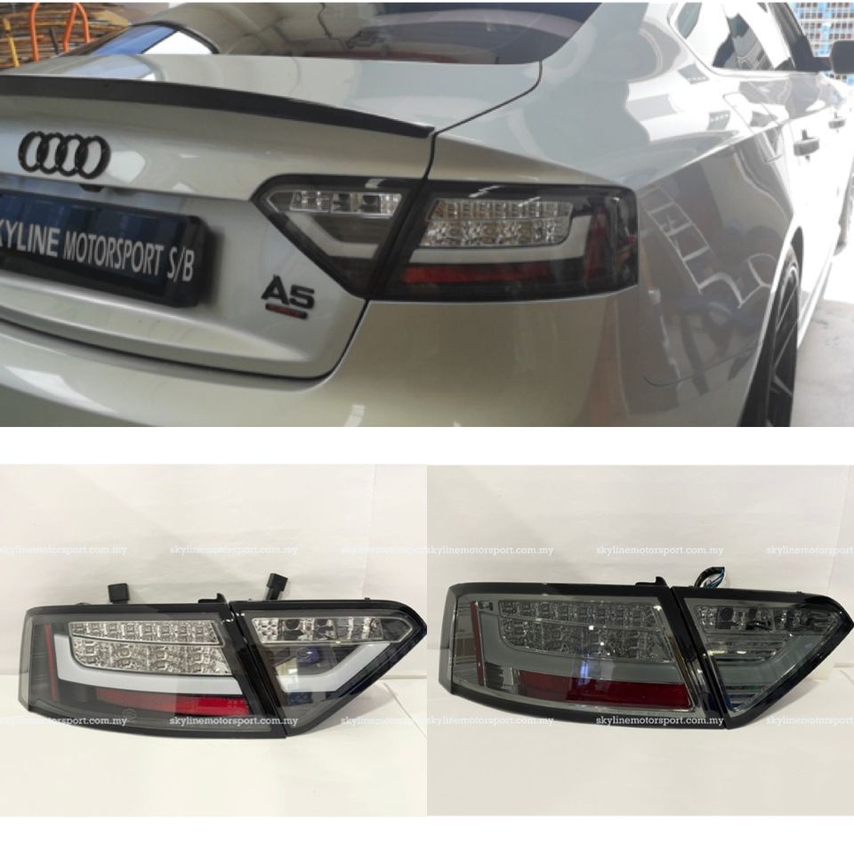 Audi A5 Led Tail Lamp 2Door 4Door Light Bar JDM Black Smoke 100 Taiwan