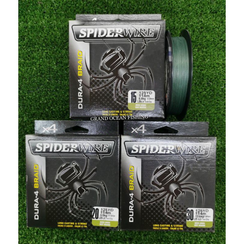 READY STOCK !!! ] SPIDER WIRE DURA-4 BRAID SPIDERWIRE TALI BENANG MADE IN  U.S.A