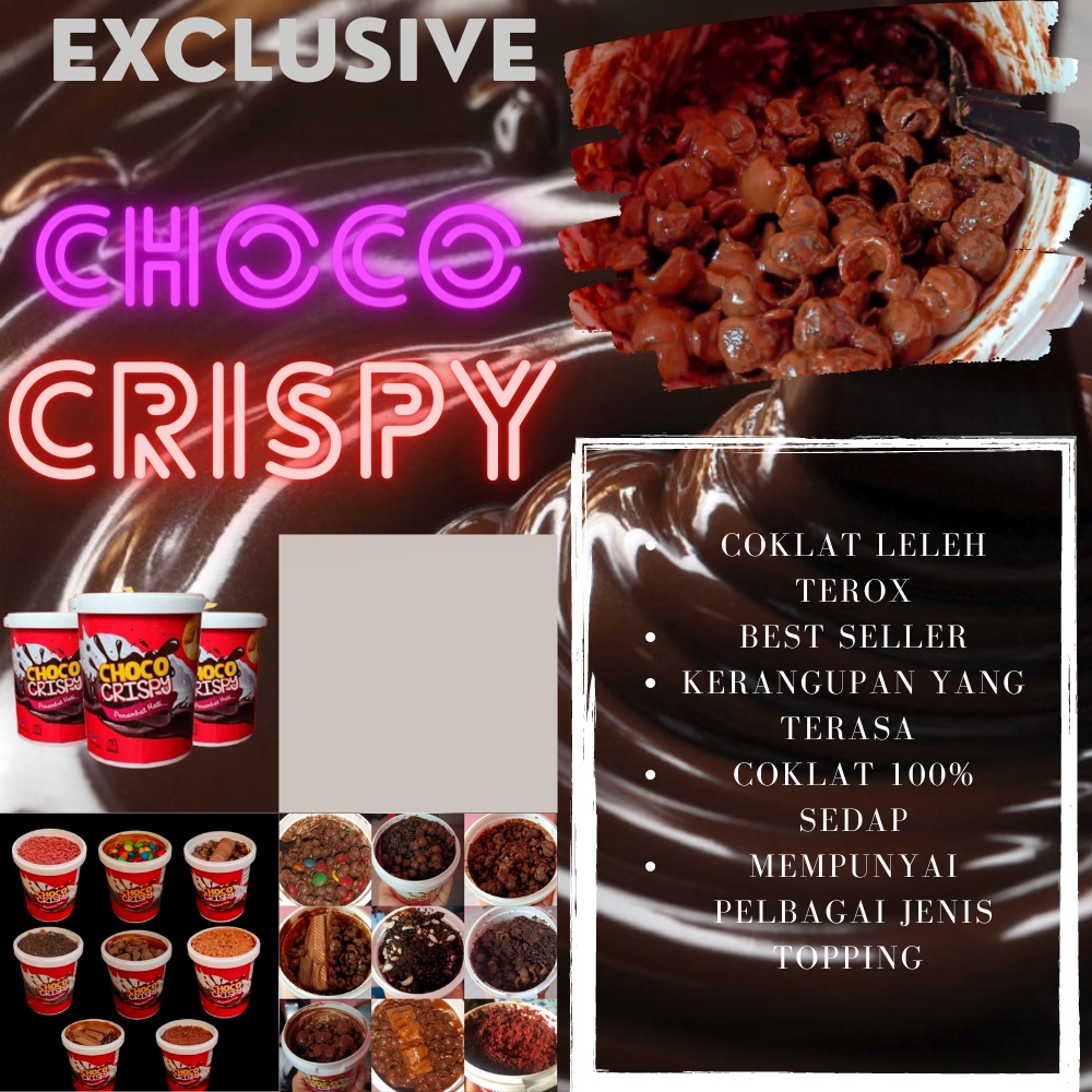 CHOCO CRISPY tub [EXCLUSIVE] chocotub chocojar cocojar | Shopee Malaysia