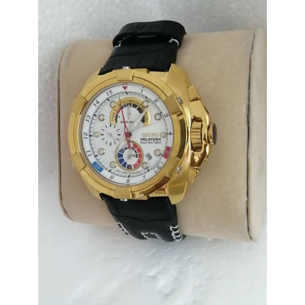 Seiko velatura rose discount gold