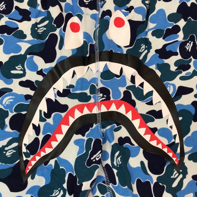 A Bathing Ape Bape Shark camo blue shorts pants Shopee Malaysia