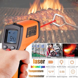 General Tools Non-Contact Digital Laser Temperature Gun, Thermal Detector,  -4 to 608 degrees F (-20 to 320 degrees C) - For