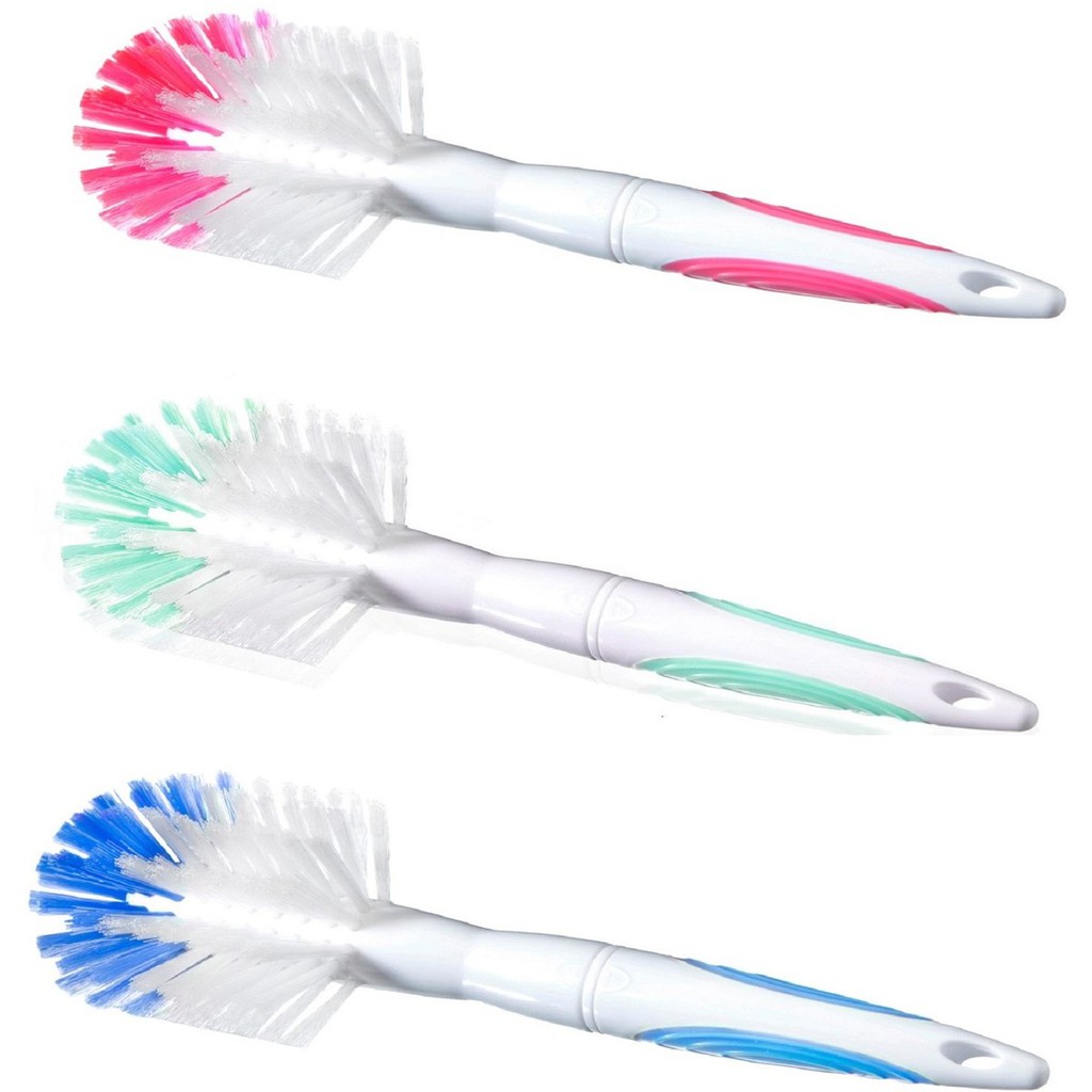 Flexible Hygienic Bottle Brushes, 5 Colors