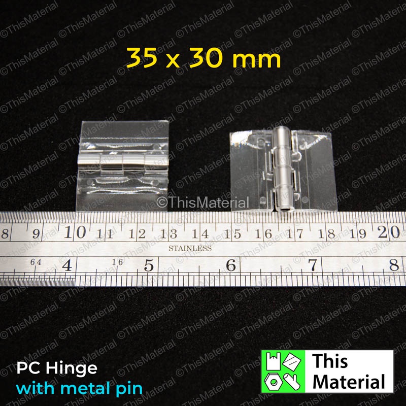 PC Hinge Polycarbonate Hinge with Metal Pin Engsel Polikarbonate PC Pin ...
