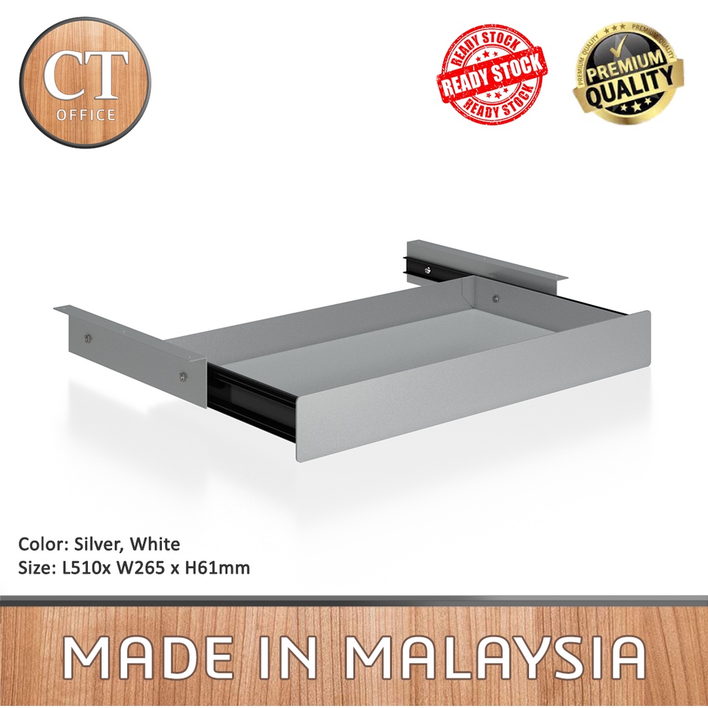 Personal Metal Drawer / Under Desk Storage Organizers / Office Mounted