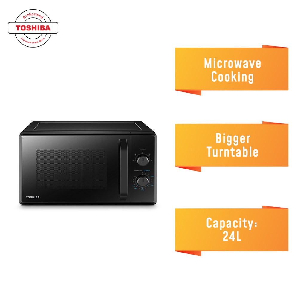 Toshiba 21L Microwave Oven - Black (MW2-MM21PF)