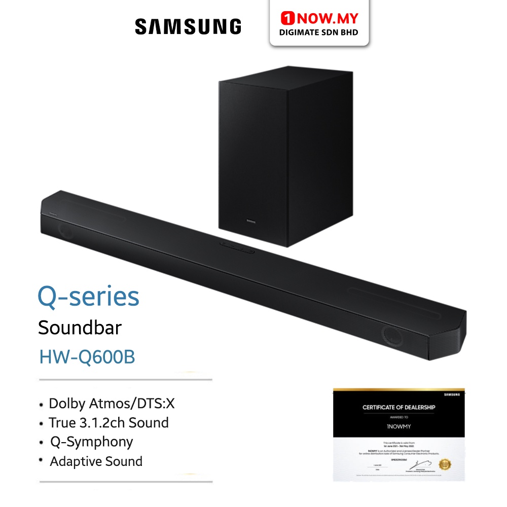 SAMSUNG QSeries Soundbar HWQ600B Shopee Malaysia