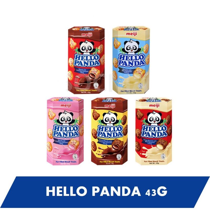 [tkm] Meiji Hello Panda Fun Filled Biscuit Treats 43g Shopee Malaysia