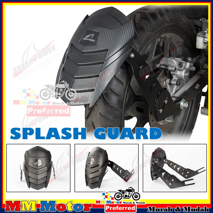 UNIVERSAL MUD GUARD PENAHAN LUMPUR MOTOSIKAL MOTORCYCLE SPLASH GUARD