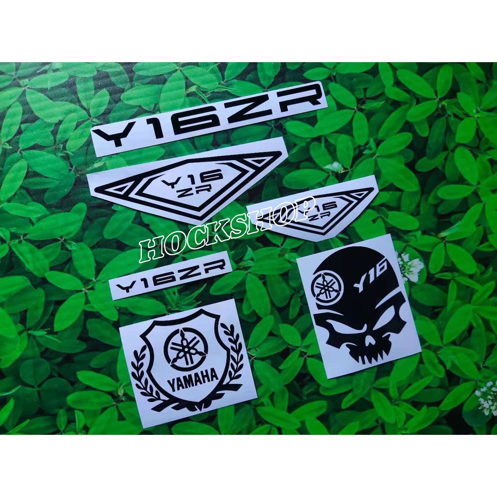 STICKER LOGO MOTOR CUTTING EMBLEM YAMAHA Y16ZR Y16 MOTORCYCLE BODY STICKER COVER (Sticker Yamaha