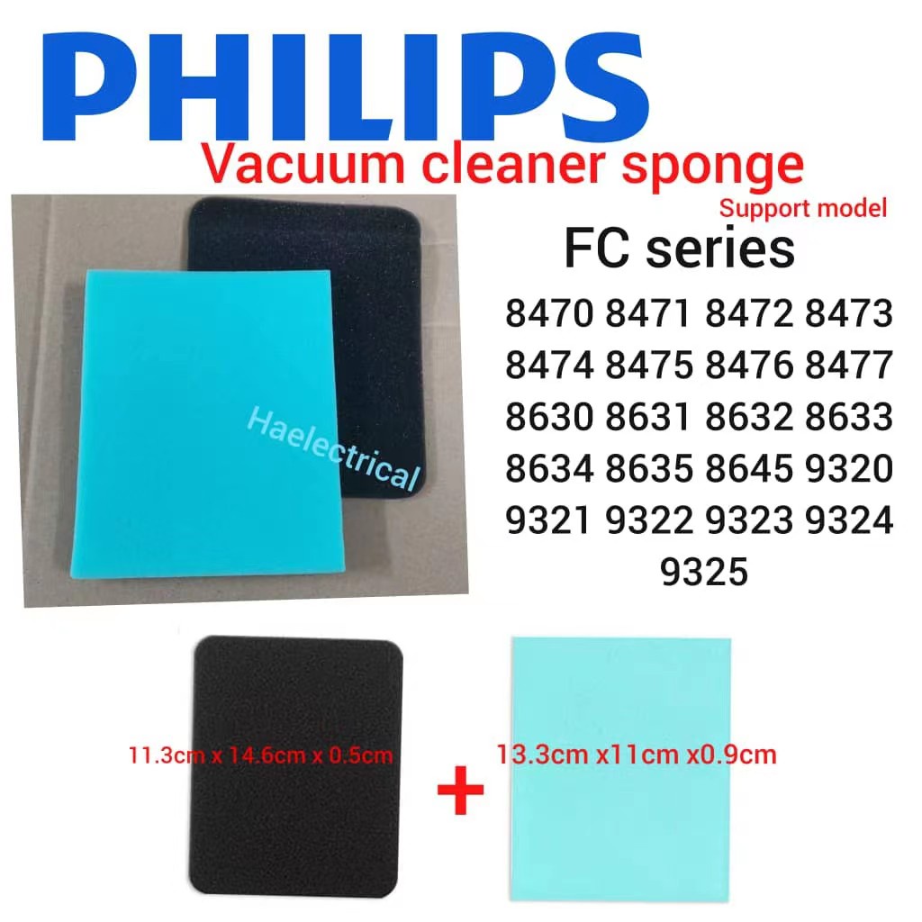 Philips Vacuum Cleaner Filter Sponge FC8470 FC8471 FC8472 FC8473 FC8474 ...