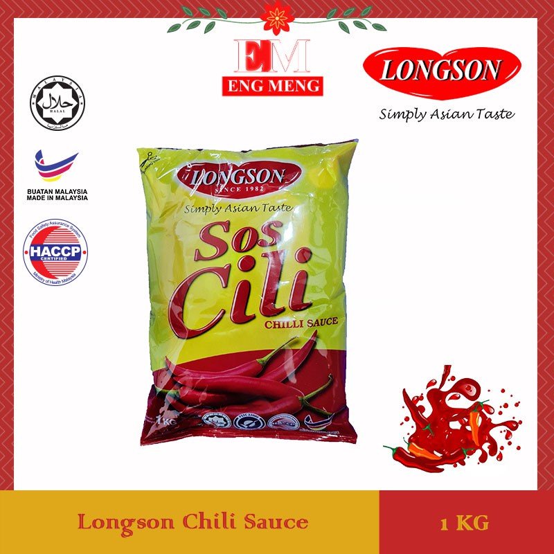 Longson Chilli / Chili Sauce 1KG Longson 辣椒酱 1KG Longson Sos Cili 1KG ...
