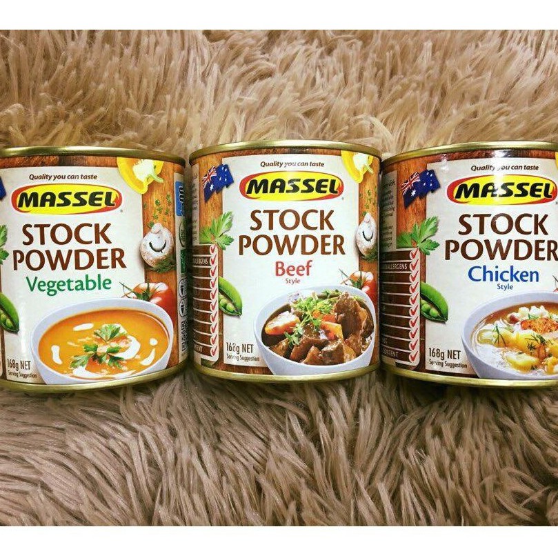 MASSEL Stock Powder REDUCED SALTVegetable 140g / Chicken Style 140g