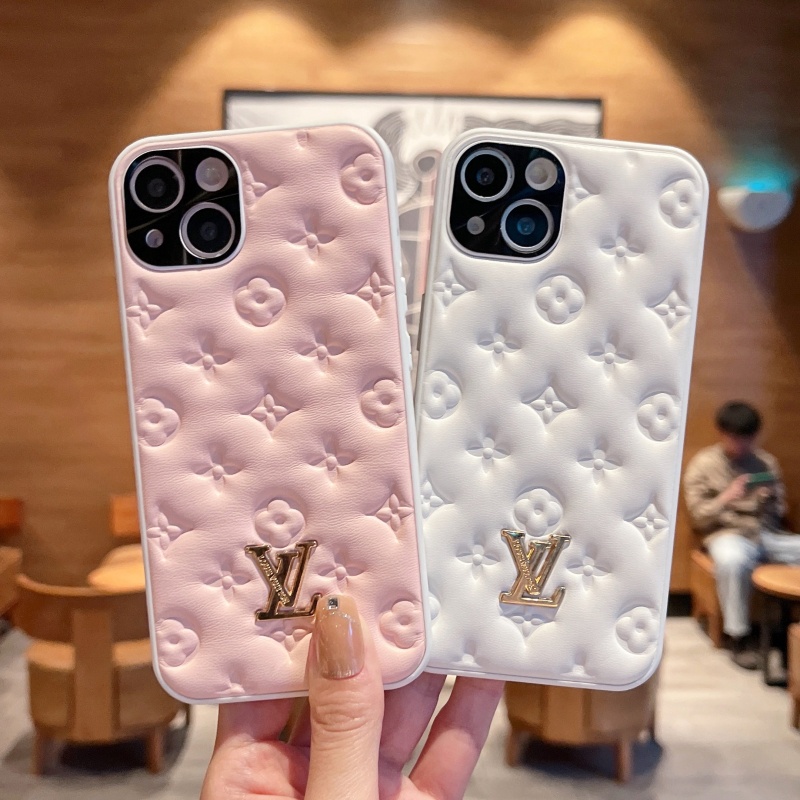 Pink LV Logo iPhone SE (2020) Case