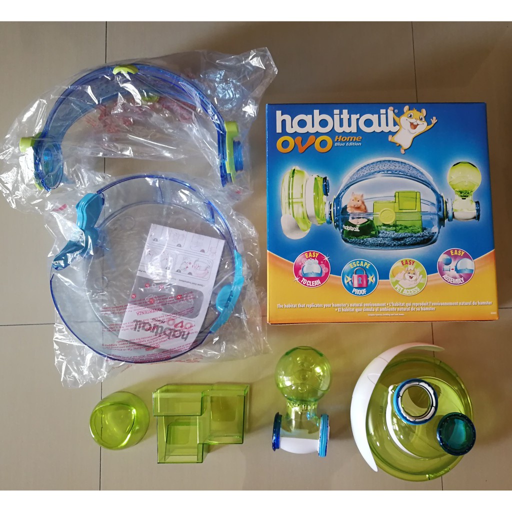 Habitrail OVO Home Edition HOT Hamster Cage with Full Accessories Pink Blue Small Animal Sangkar Shopee Malaysia