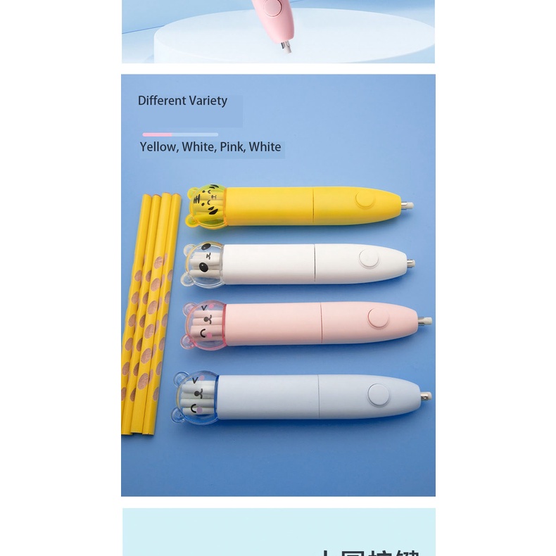 Pemadam Elektrik Students Electric Eraser Art Drawing With Refills