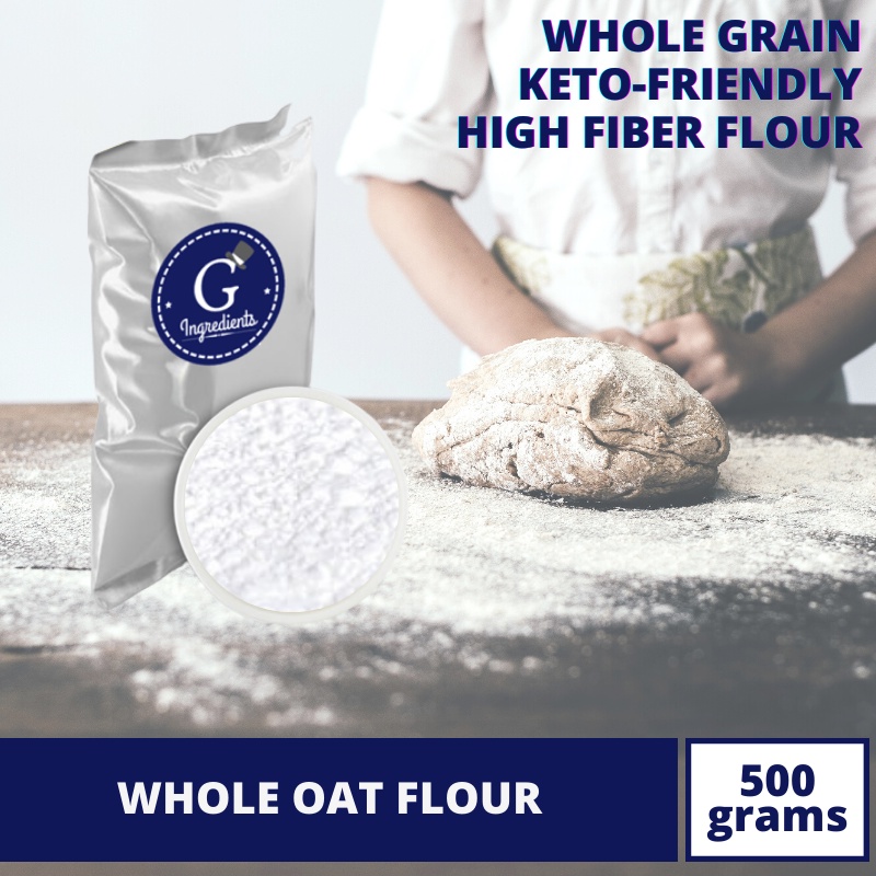 [WHOLE GRAIN] Organic Whole Oat Flour 500Grams (Glutenfree, high