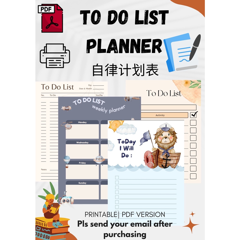 20 SET TO DO LIST [ PRINTABLE] PDF PLANNER GOODNOTE IPAD CAN USE ...