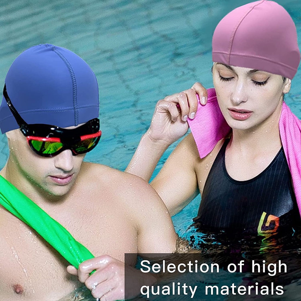 Soft swimming hot sale caps