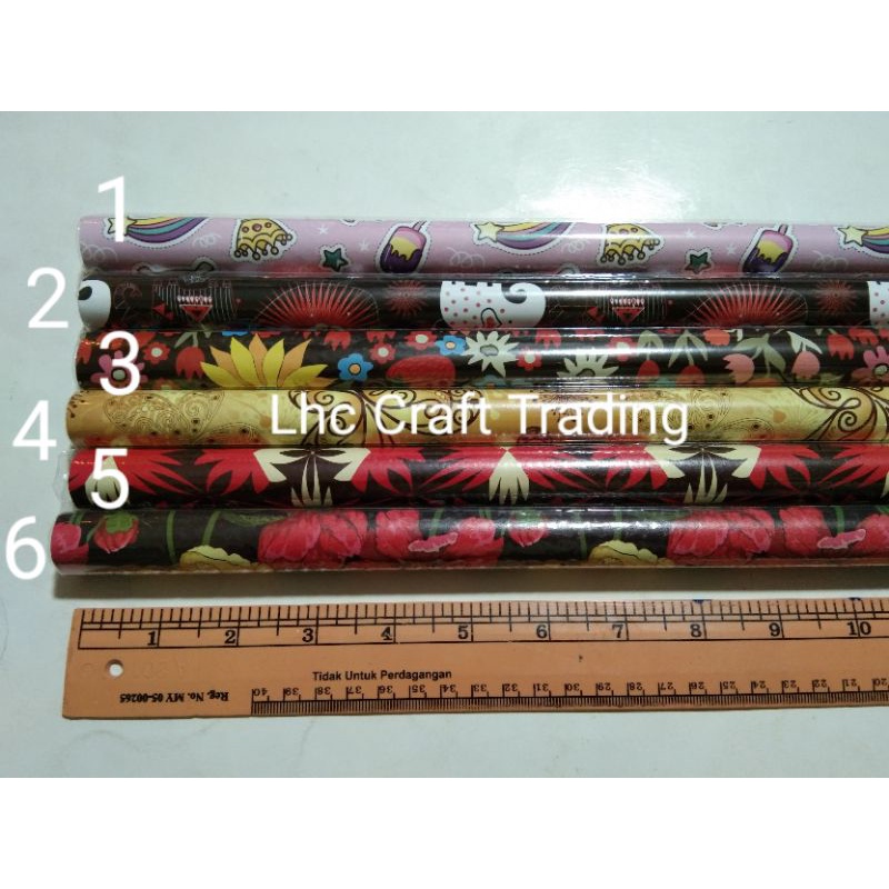 Present Paper Roll / 6 patterns / Wrappers | Shopee Malaysia