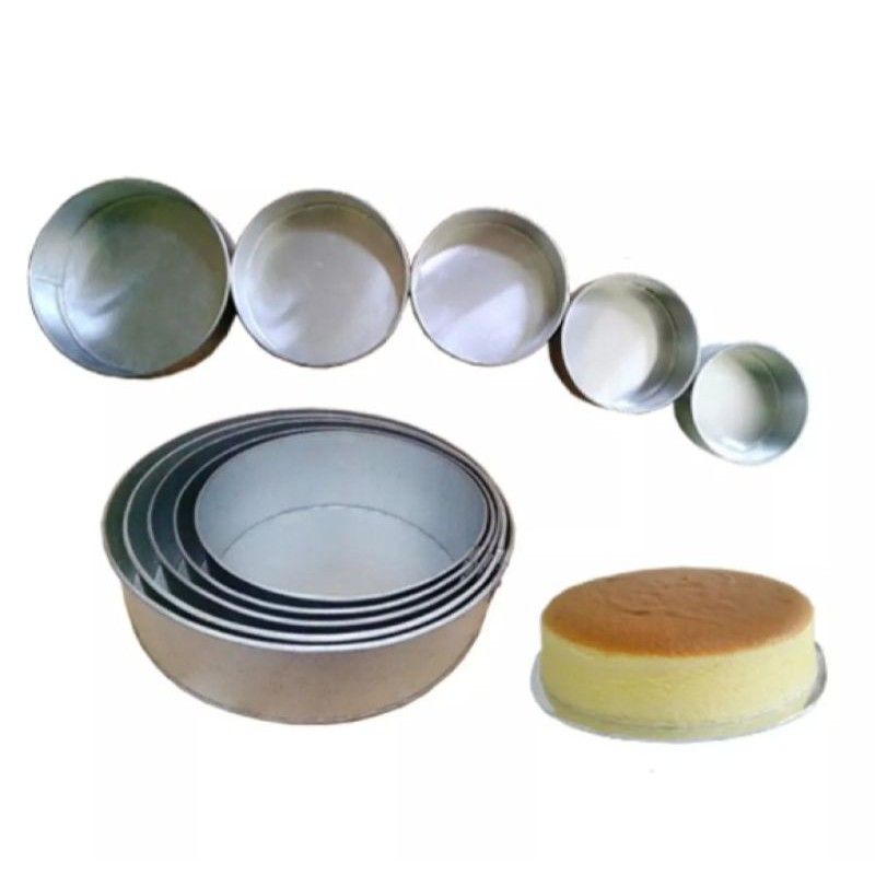 Round Sponge Cake Pan 1 Set of 5 (5 different sizes) | Shopee Malaysia