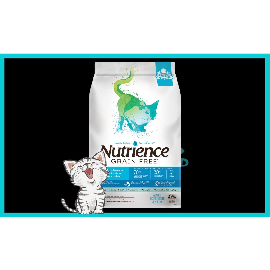 Nutrience Grain Free Cat Food Sub Zero 2.27kg / 2.5kg Makanan Kucing ...