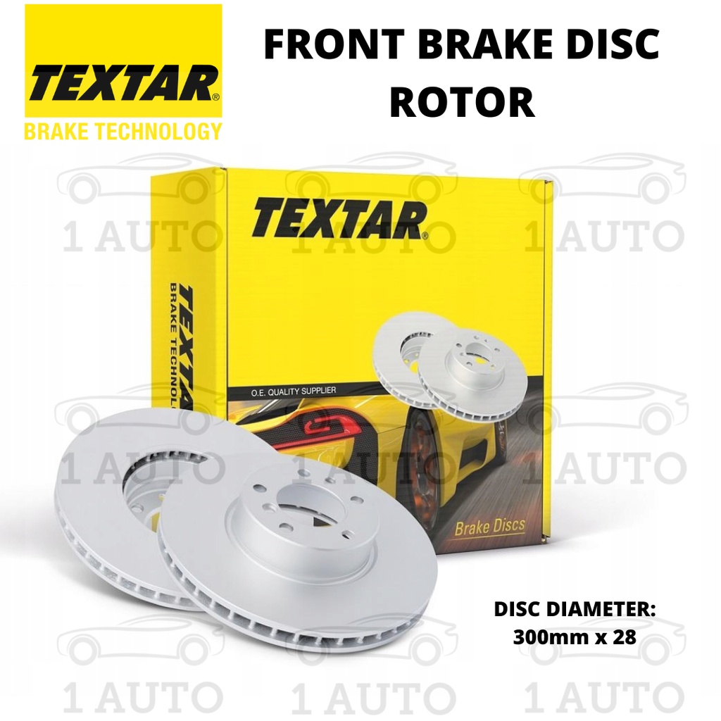 TEXTAR GERMANY FRONT BRAKE DISC ROTOR MERCEDES BENZ W203 C230 C240 R171 ...